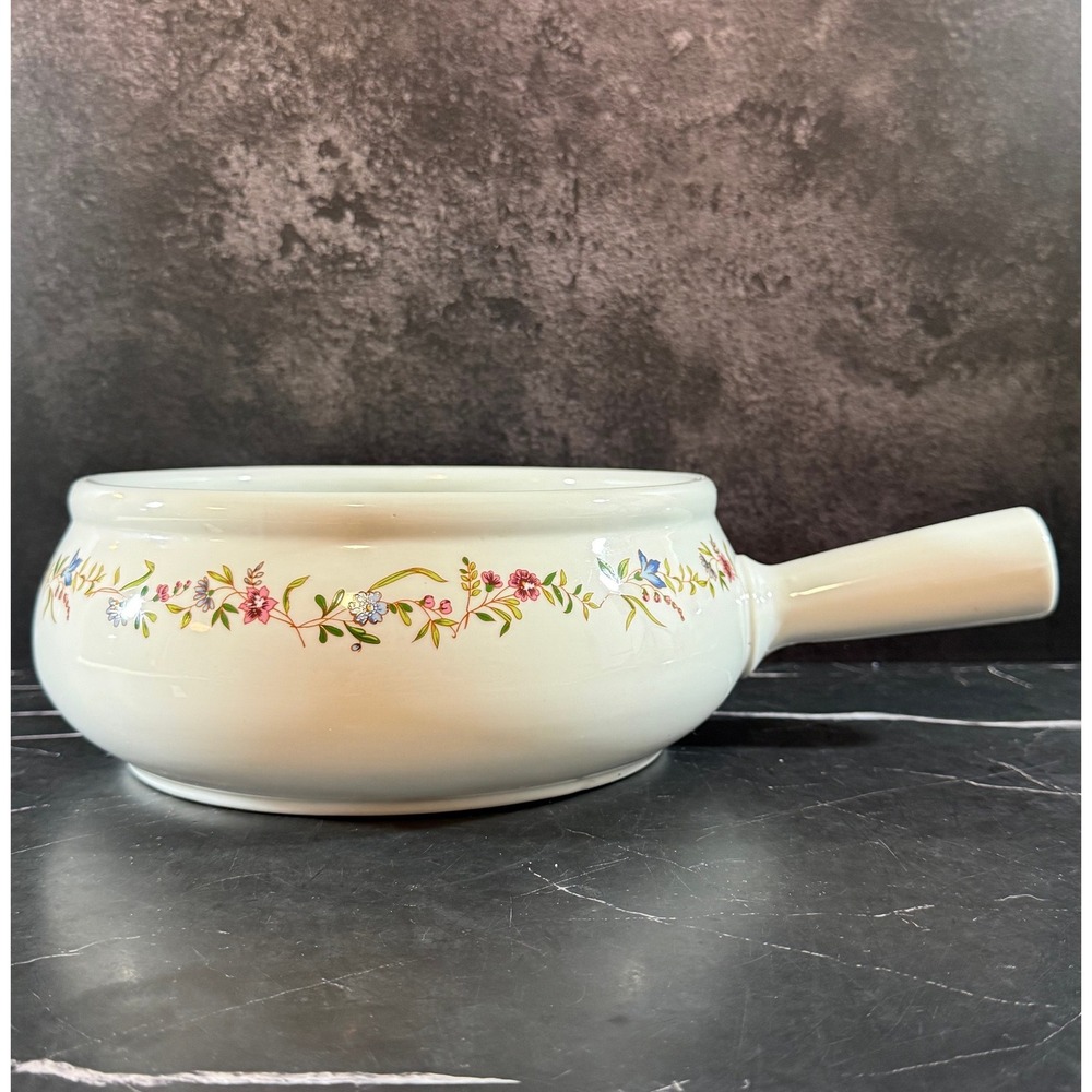 BIA Cordon Bleu Floral Porcelain Large Handled 9in Soup Serving Bowl